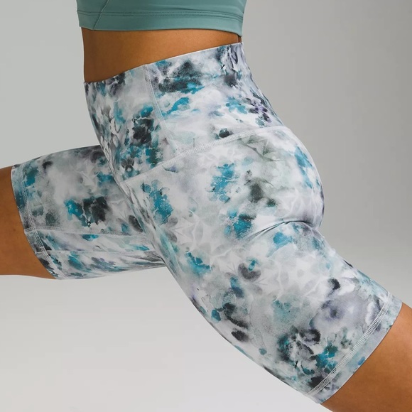 LULULEMON NWT ALIGN HIGH RISE SHORTS 8” IN KALEIDOSCOPE MULTI PRINT 16 18 20 - Picture 2 of 8